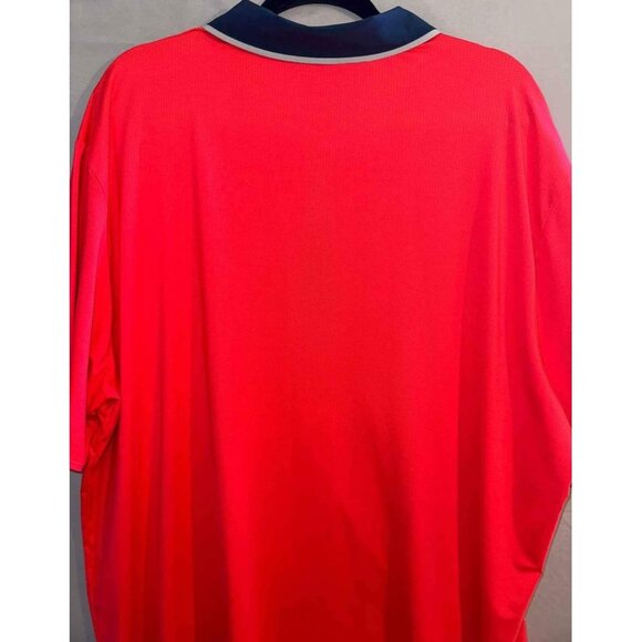 Adidas Mens 2XL ClimaCool Dri-Fit Reflective Pink Short Sleeve Polo Loose Fit - Picture 5 of 6